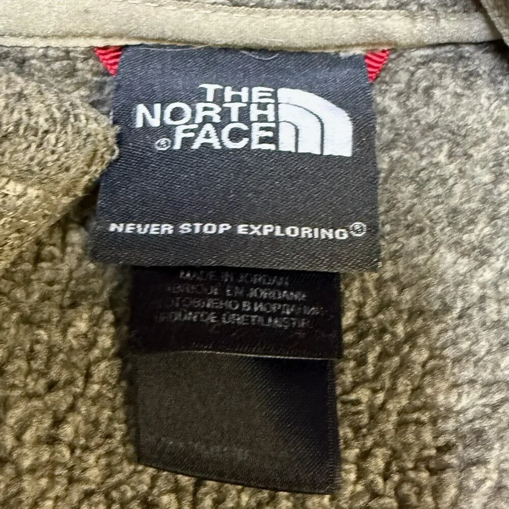 The‎ North Face Men’s Heathered 1/4-Zip Fleece Pullover L Olive EUC